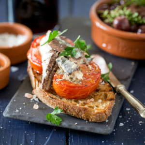 Sardines And Tomato On Toast