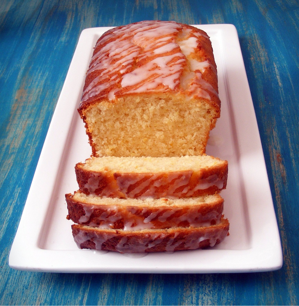 Glazed lemon and coconut loaf