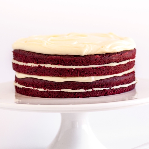 Red” Velvet Cake with Cream Cheese Frosting