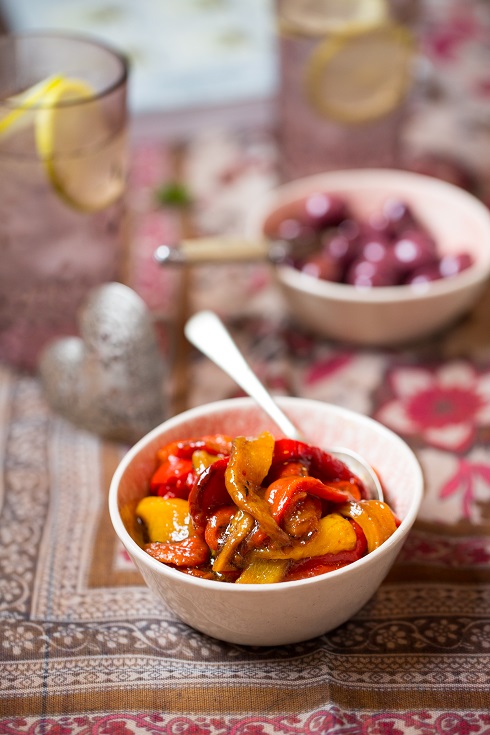 Sababa's roasted pepper with lemon juice & olive oil (photography by Tasha Seccombe)