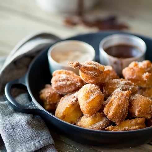 Mexican-style churros with a spiced chocolate sauce (photography by Tasha Seccombe)