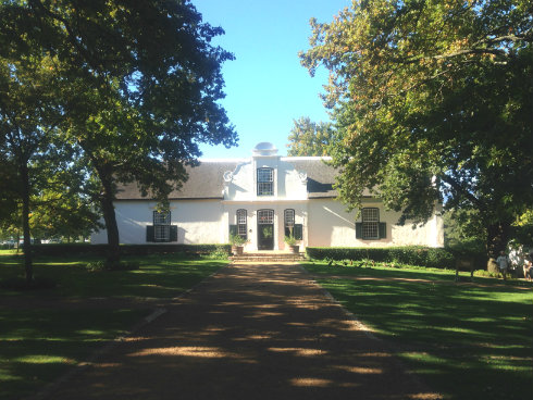 The beautifully restored manor house at Boschendal.
