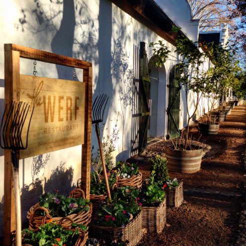 Entrance to the Werf Restaurant.