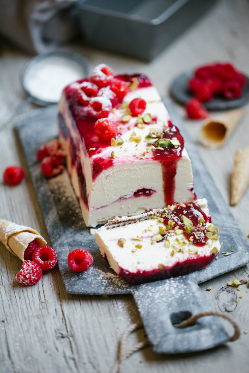 Top with fresh raspberries and chopped nuts for a show-stopping dessert.